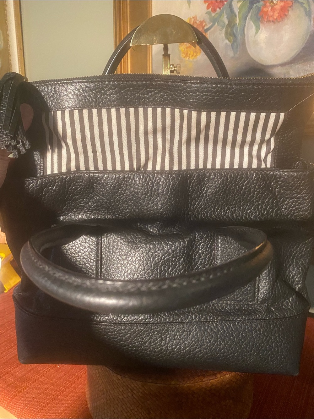 Kate Spade Southport Avenue Carmen Black Pebbled Leather Satchel - Picture 10 of 14